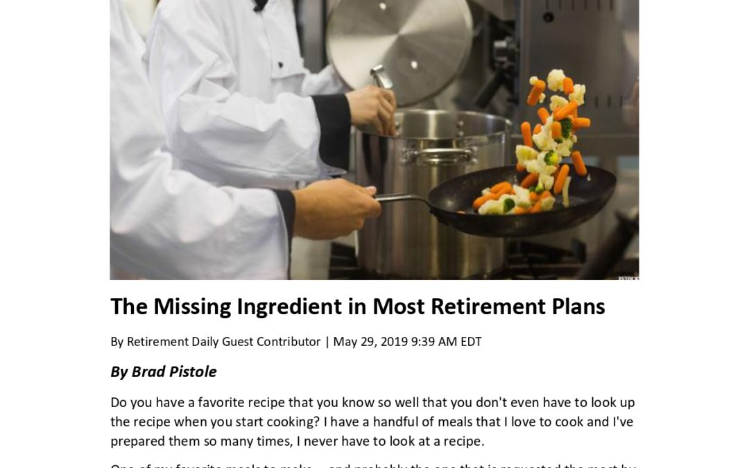 The Missing Ingredient in Most Retirement Plans